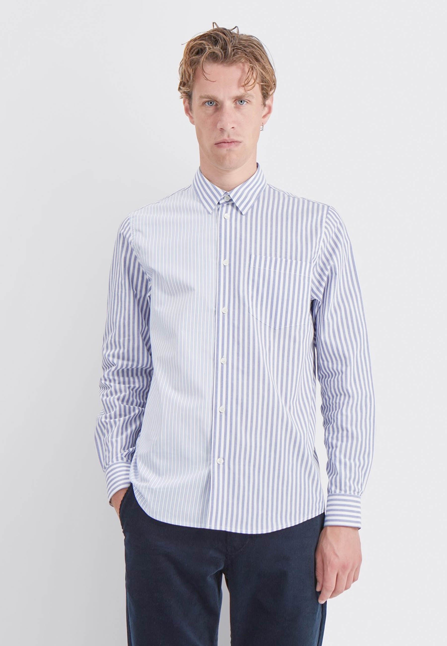 Timothy Stripe Shirt - blue stripes