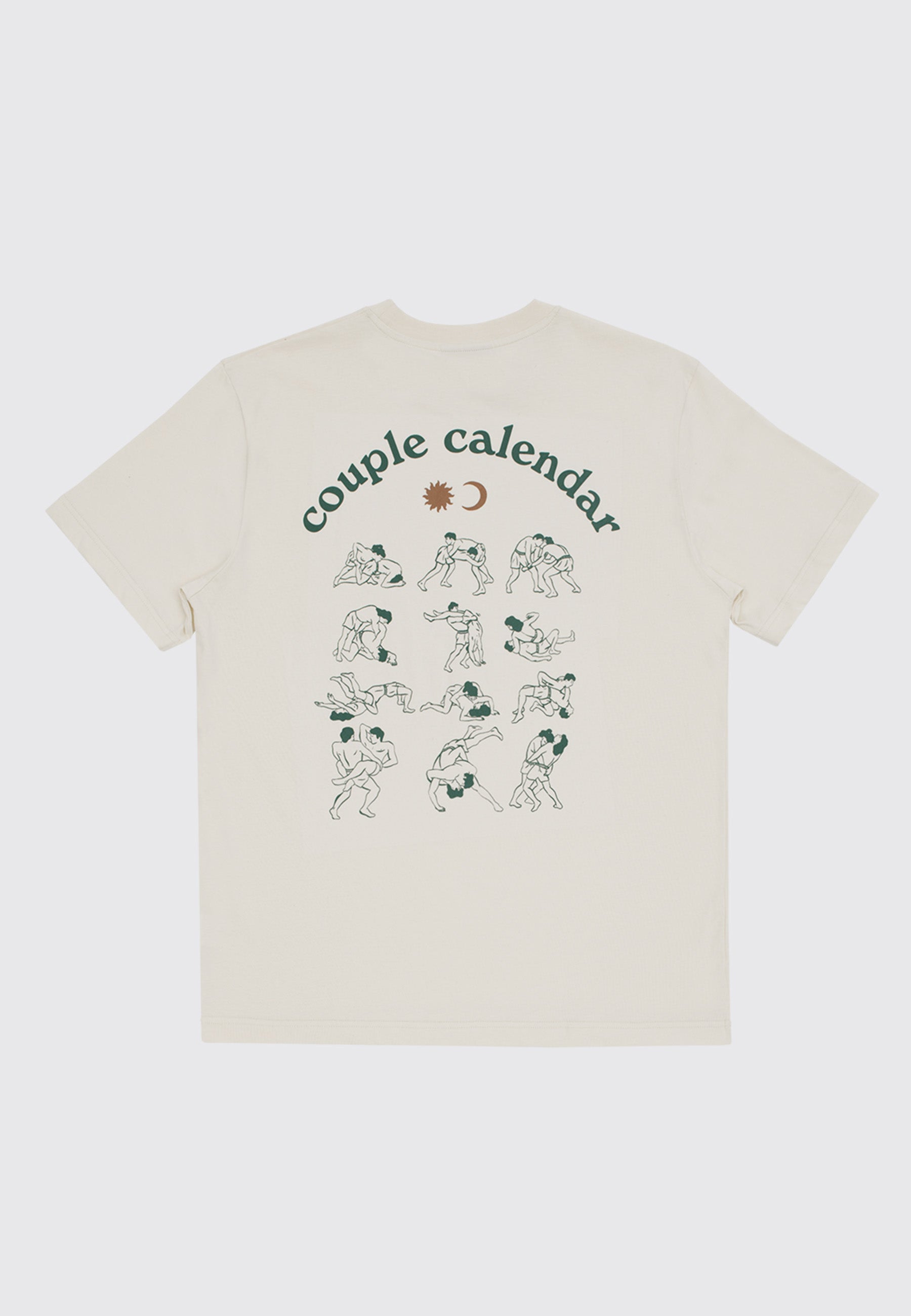 Couple Calender T-Shirt - beige