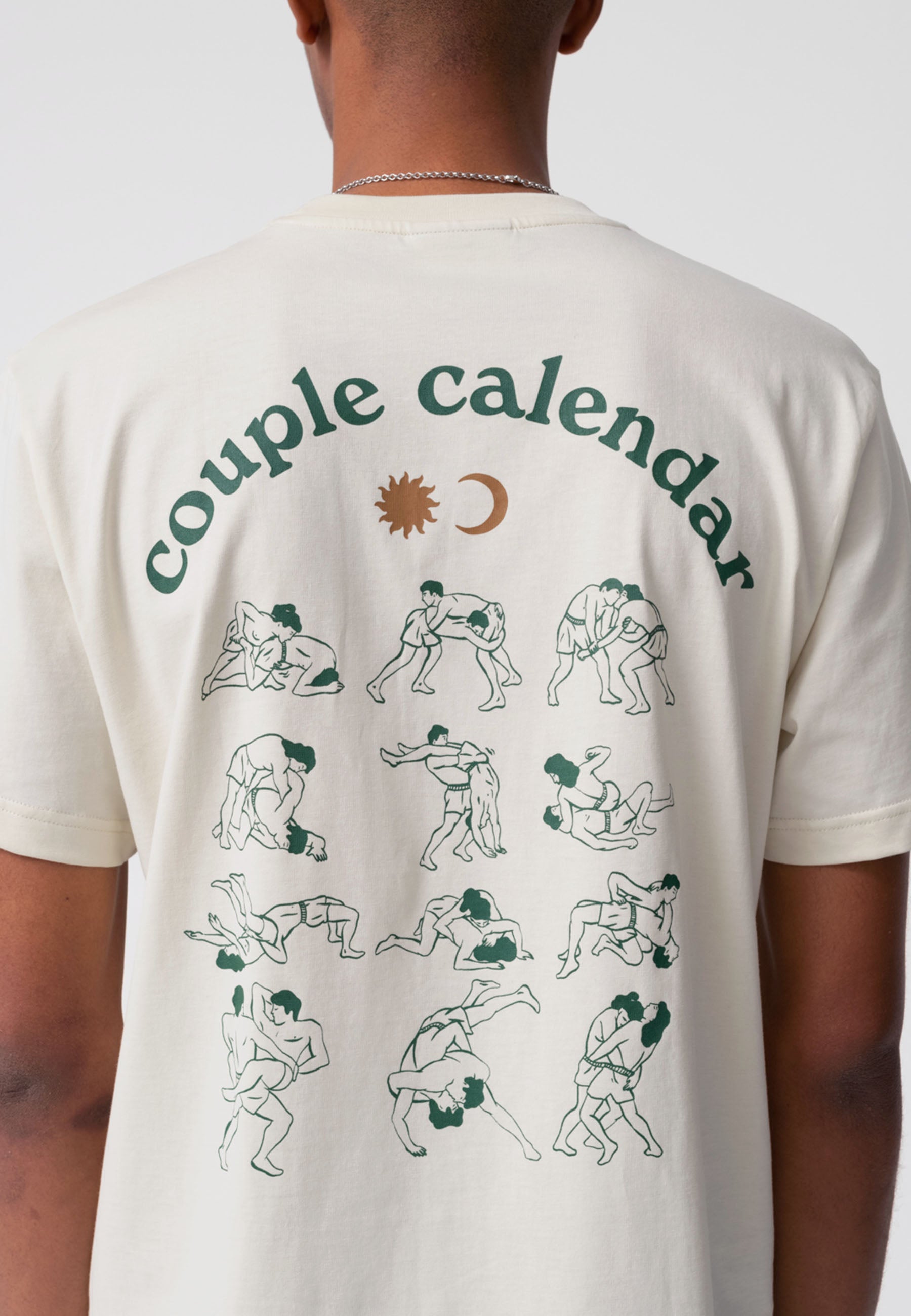 Couple Calender T-Shirt - beige