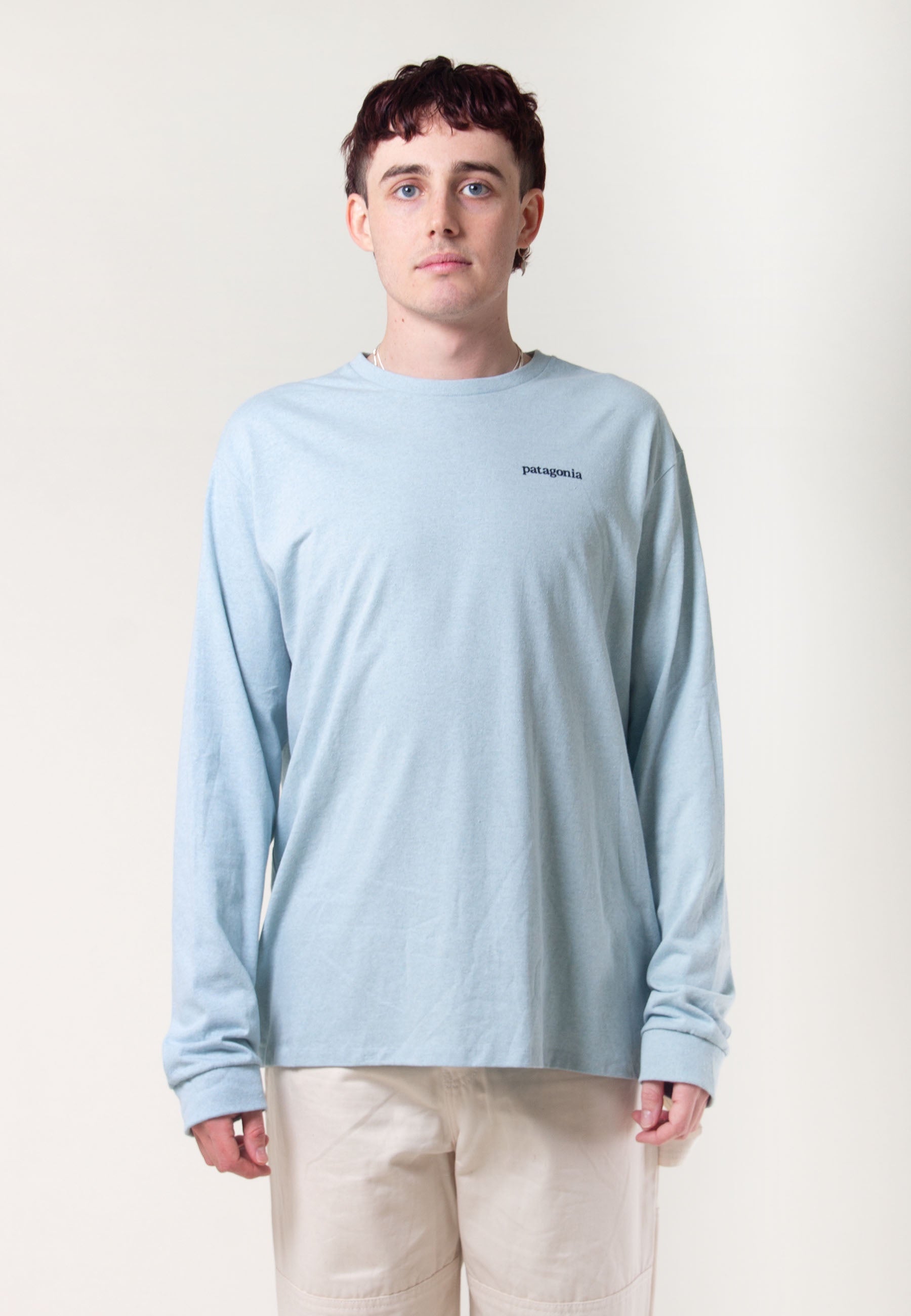 Line Logo Ridge Responsibili Long Sleeve - sky blue