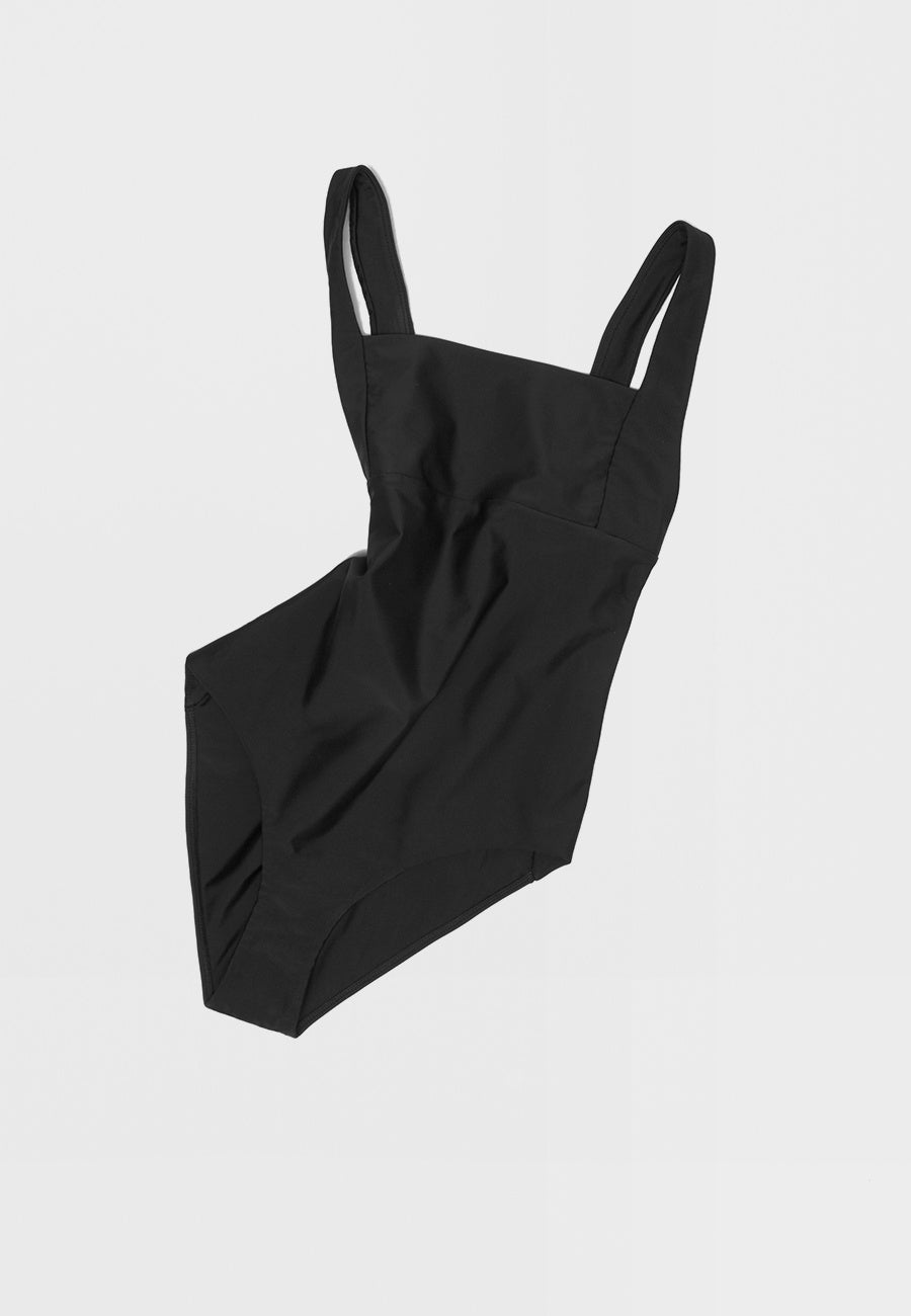 Kowtow | Swim Lines One Piece - black | Good As Gold, NZ