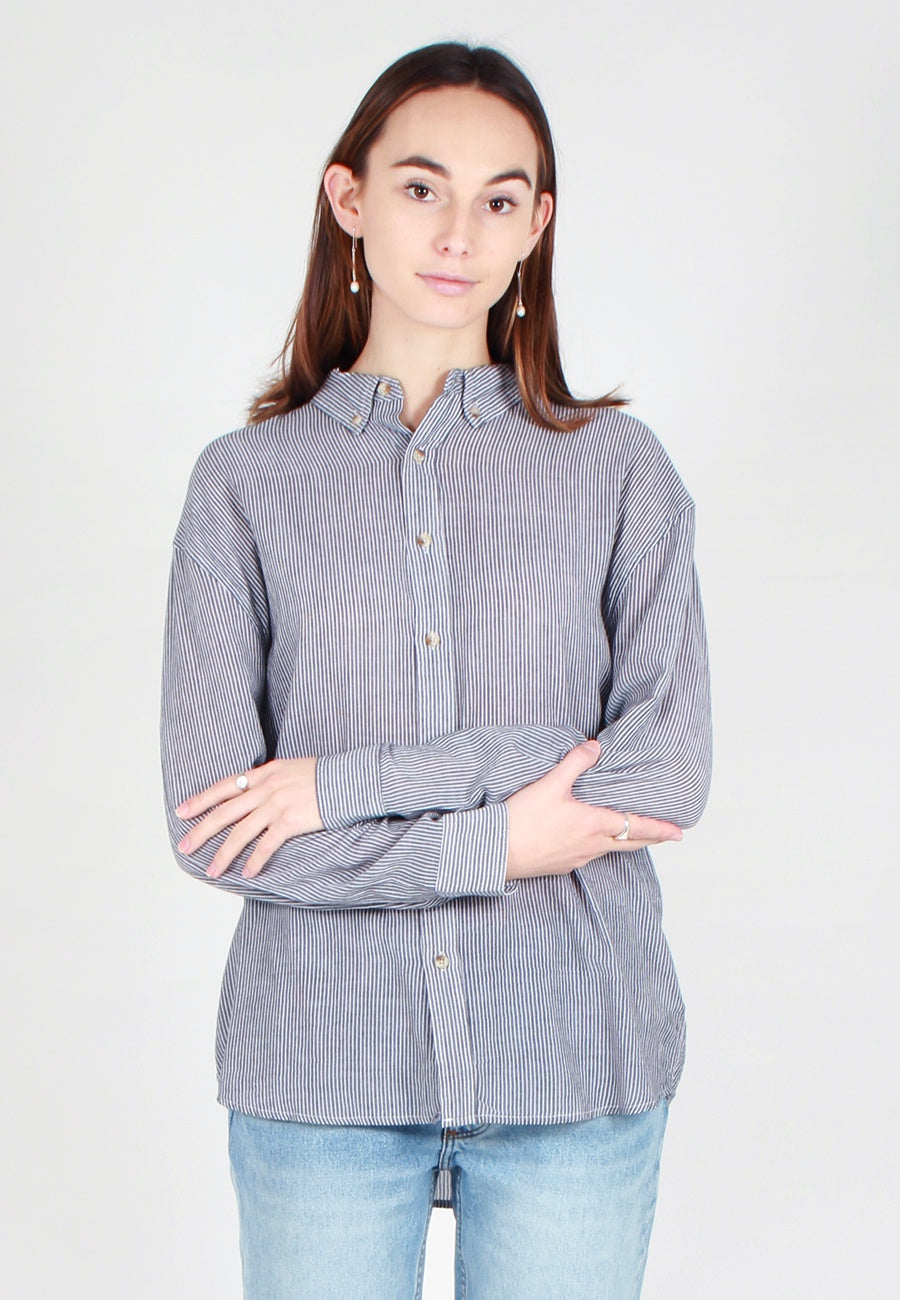 Slouch Stripe Shirt - black/white