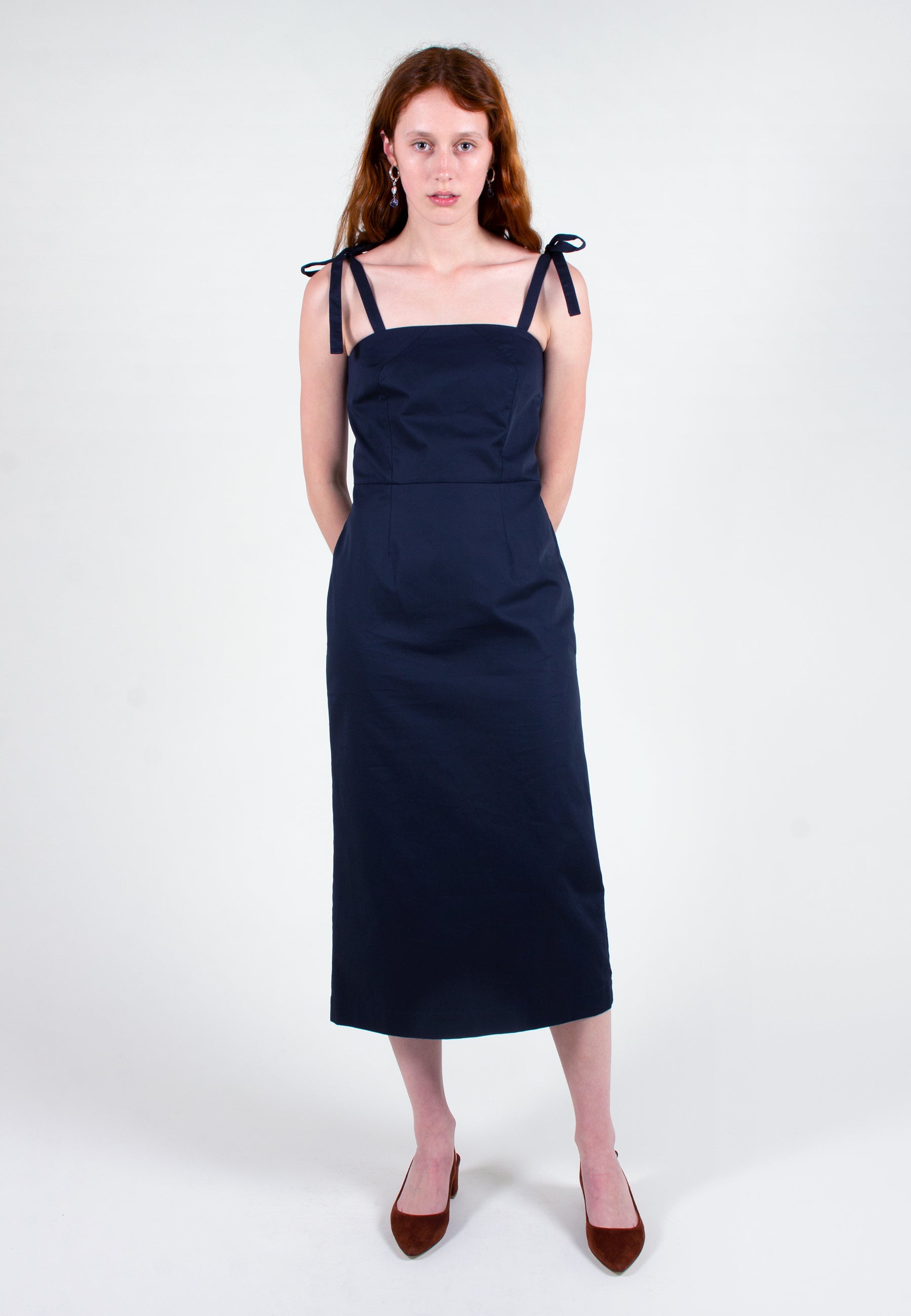 Slowlane | Catherine Dress - navy | Good As Gold, NZ