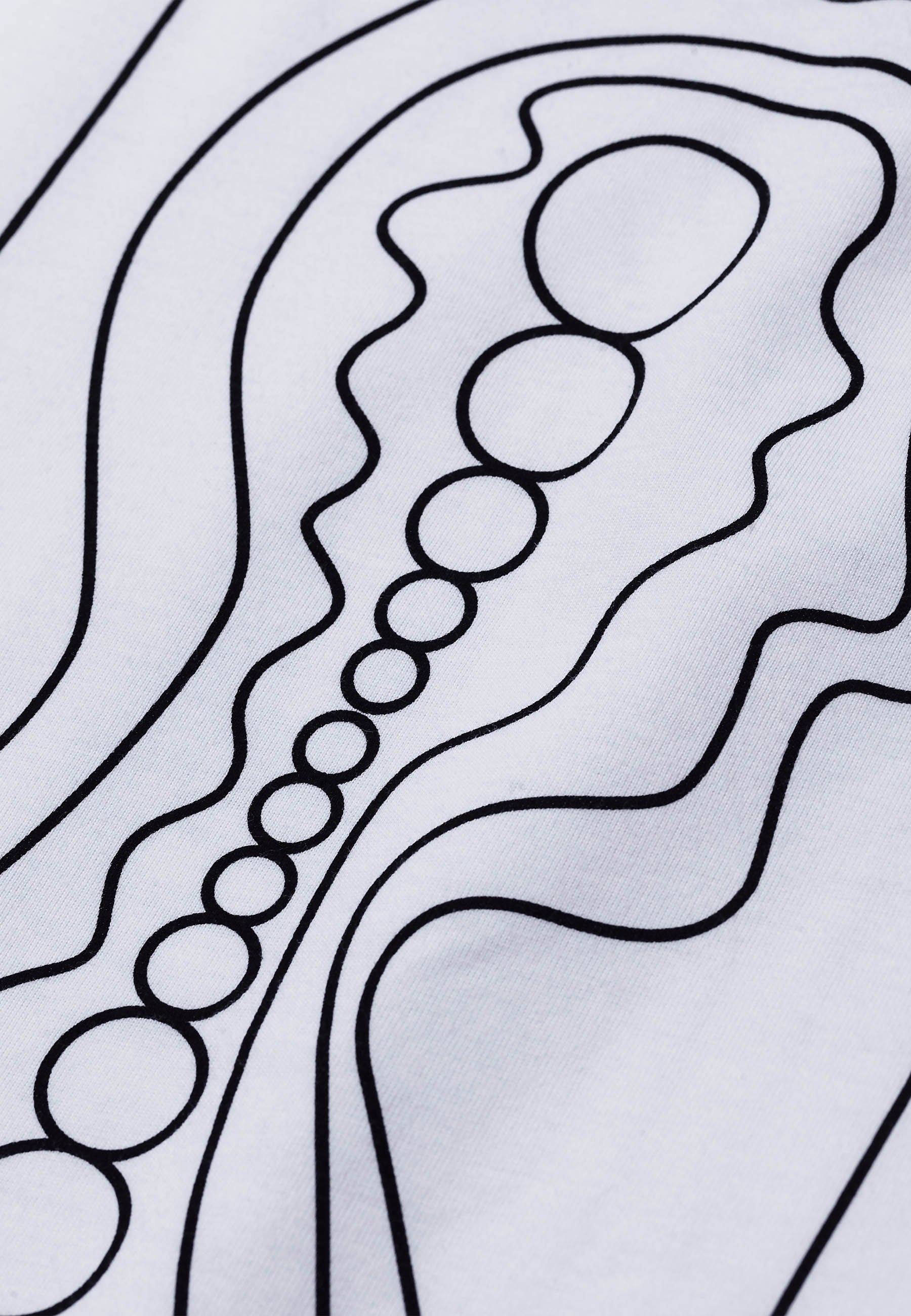 GM x NP Niels Stick Drawing T-Shirt - white