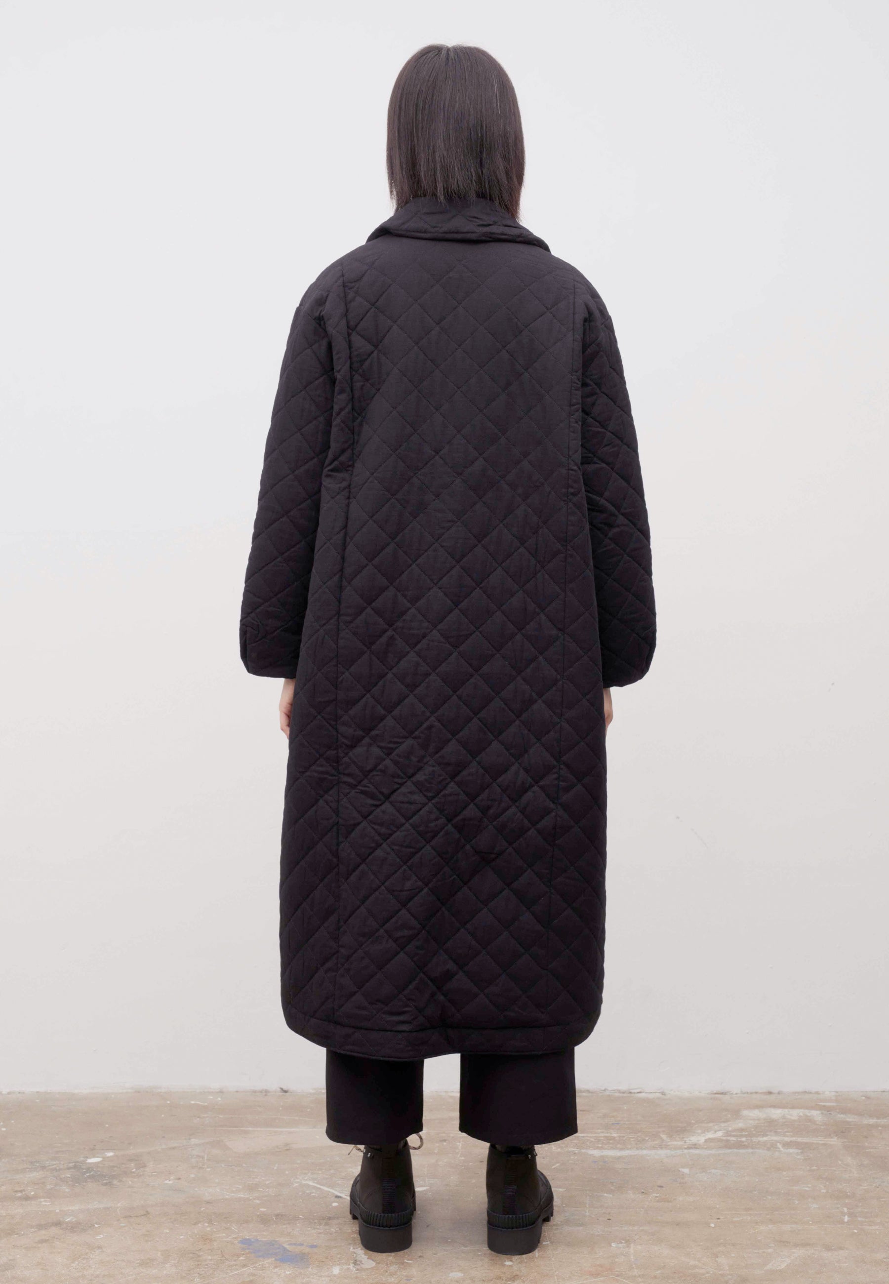 Quilt Coat - black