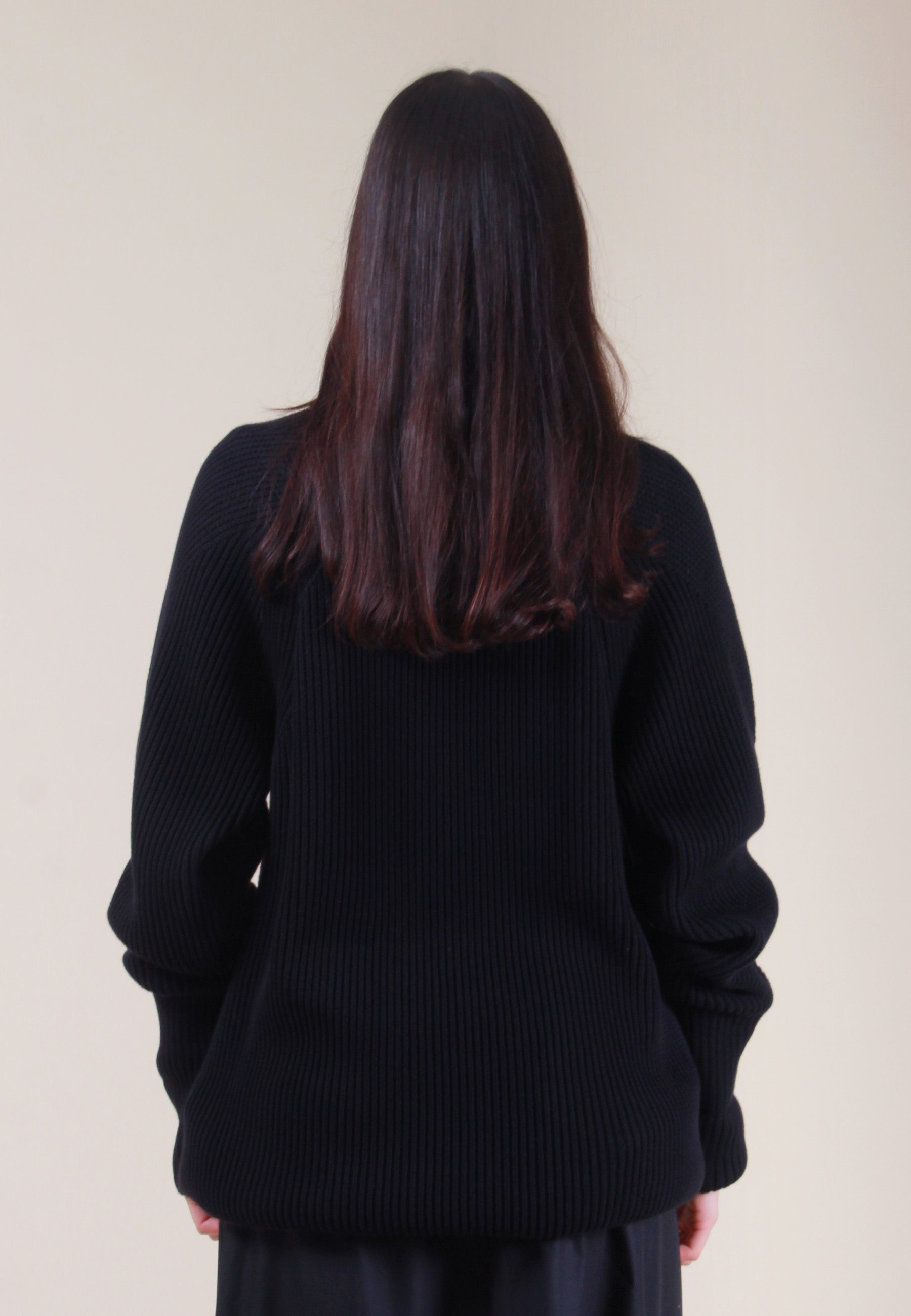 Henri Roll Neck Jumper - black