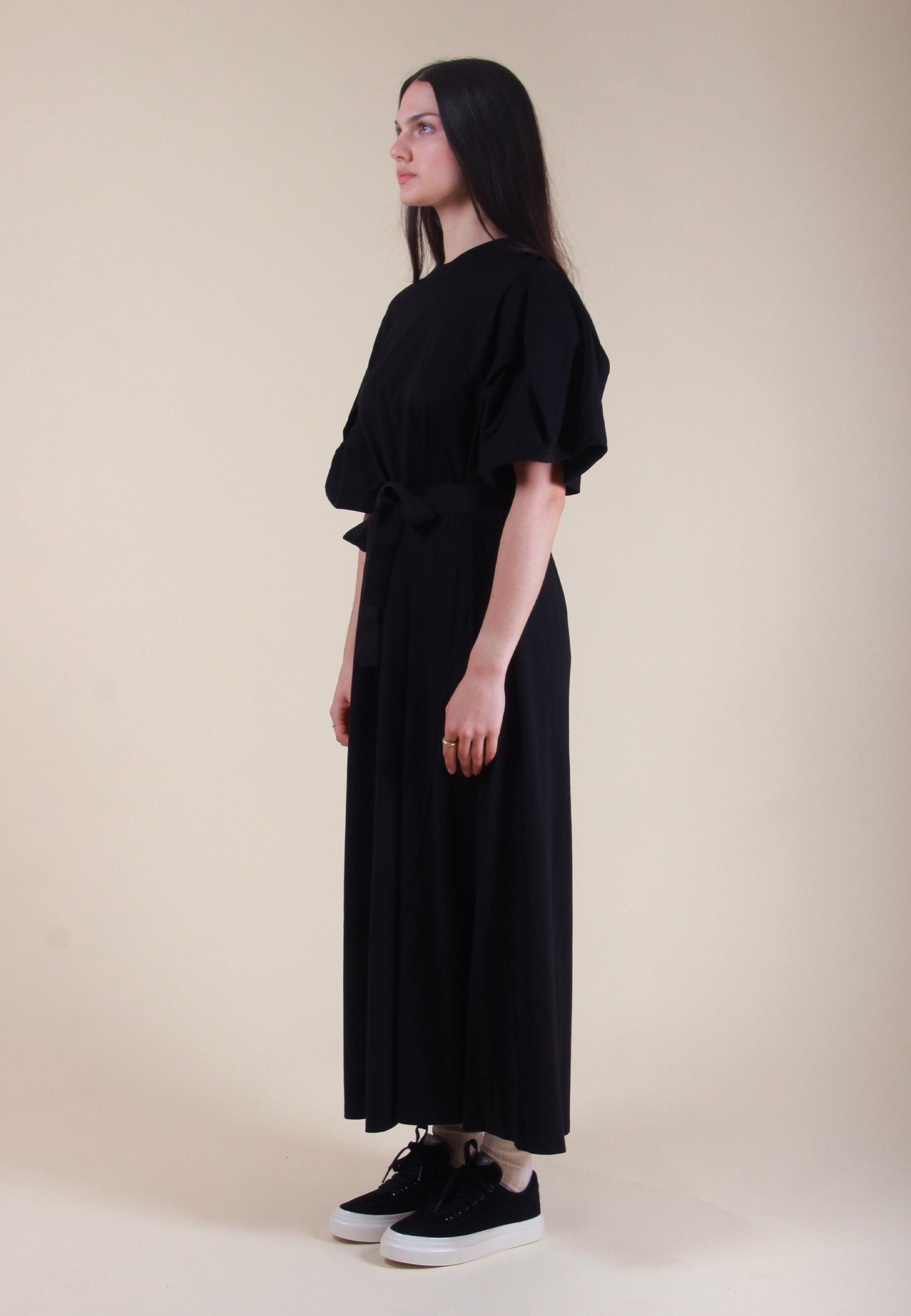 Building Block Origami Dress - black