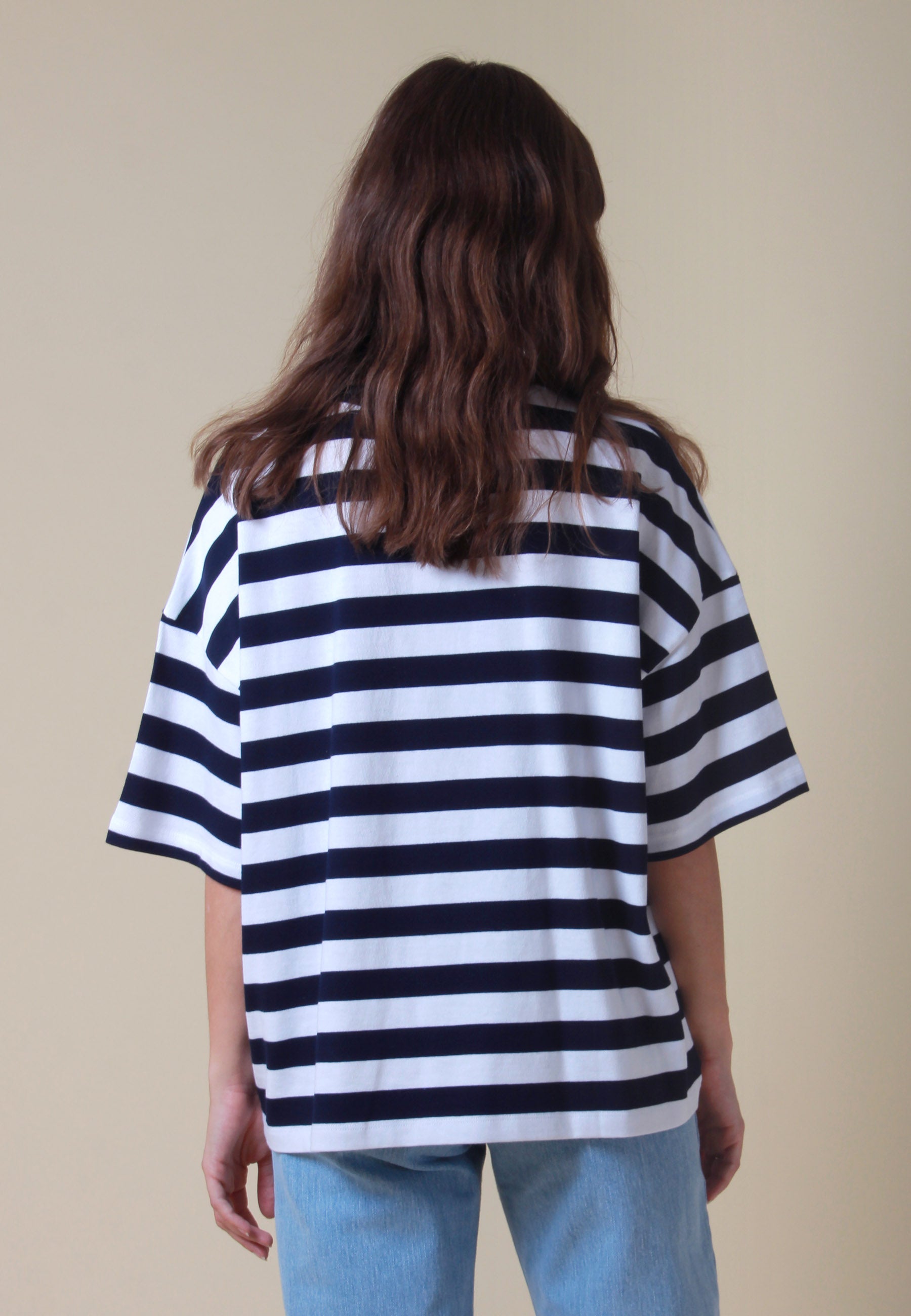 Building Block Oversized Boxy T-Shirt - stripe