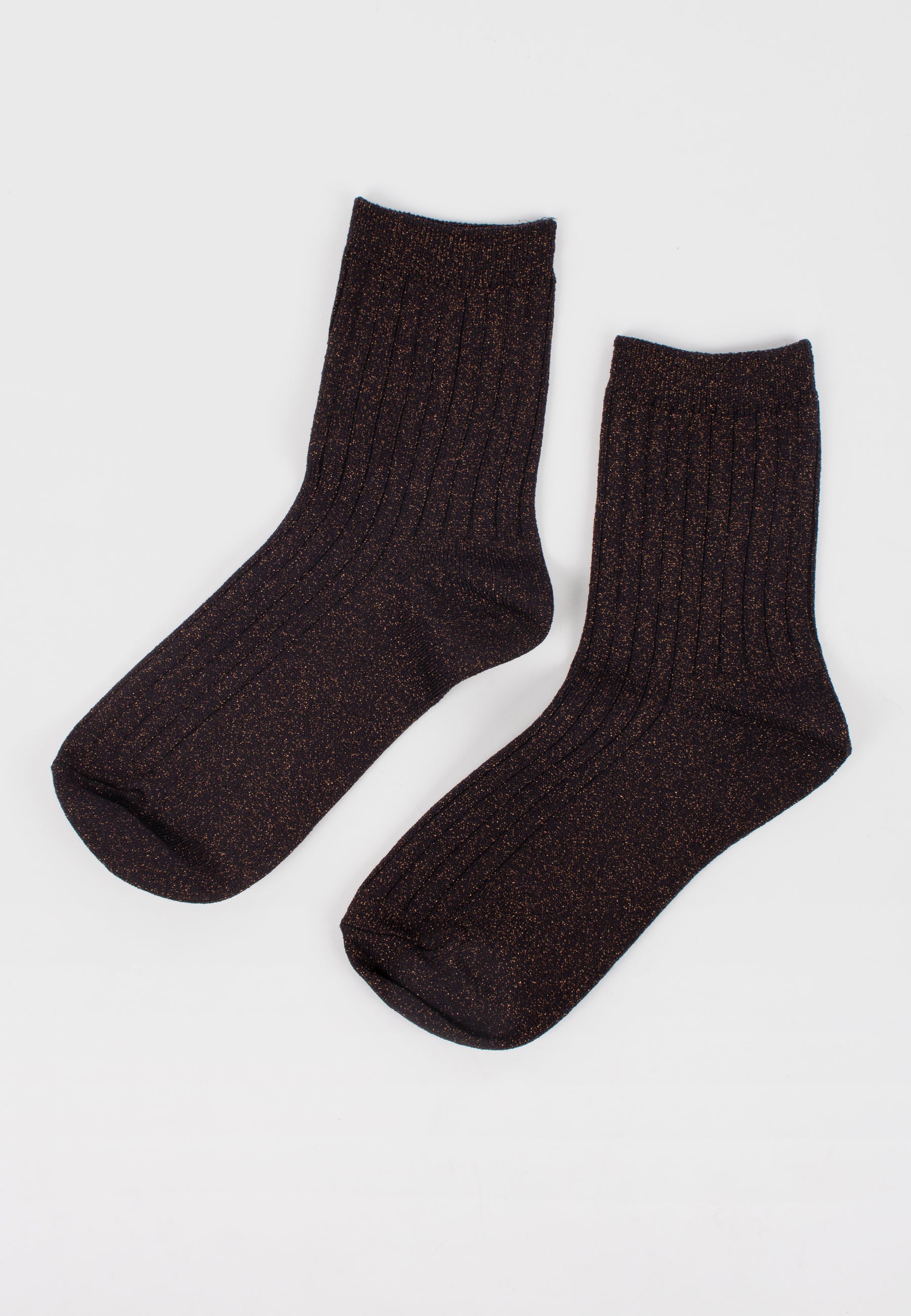 Her Socks Lurex - Copper Black