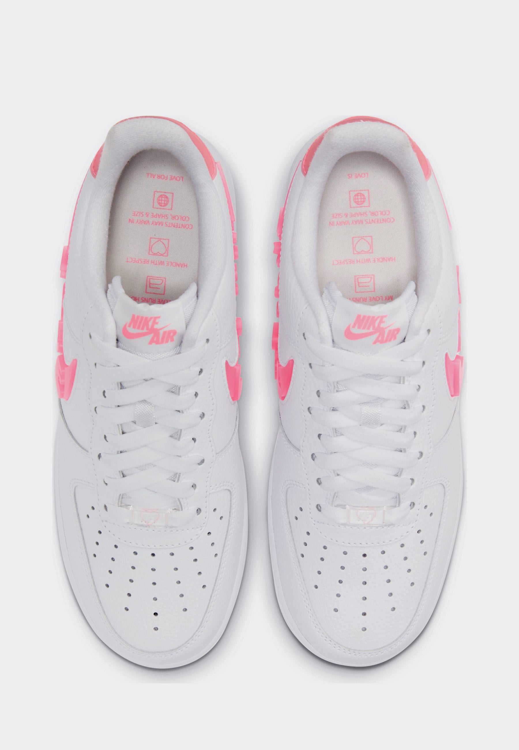 Womens Air Force 1 '07 SE Love For All - white/sunset/pulse black/clear