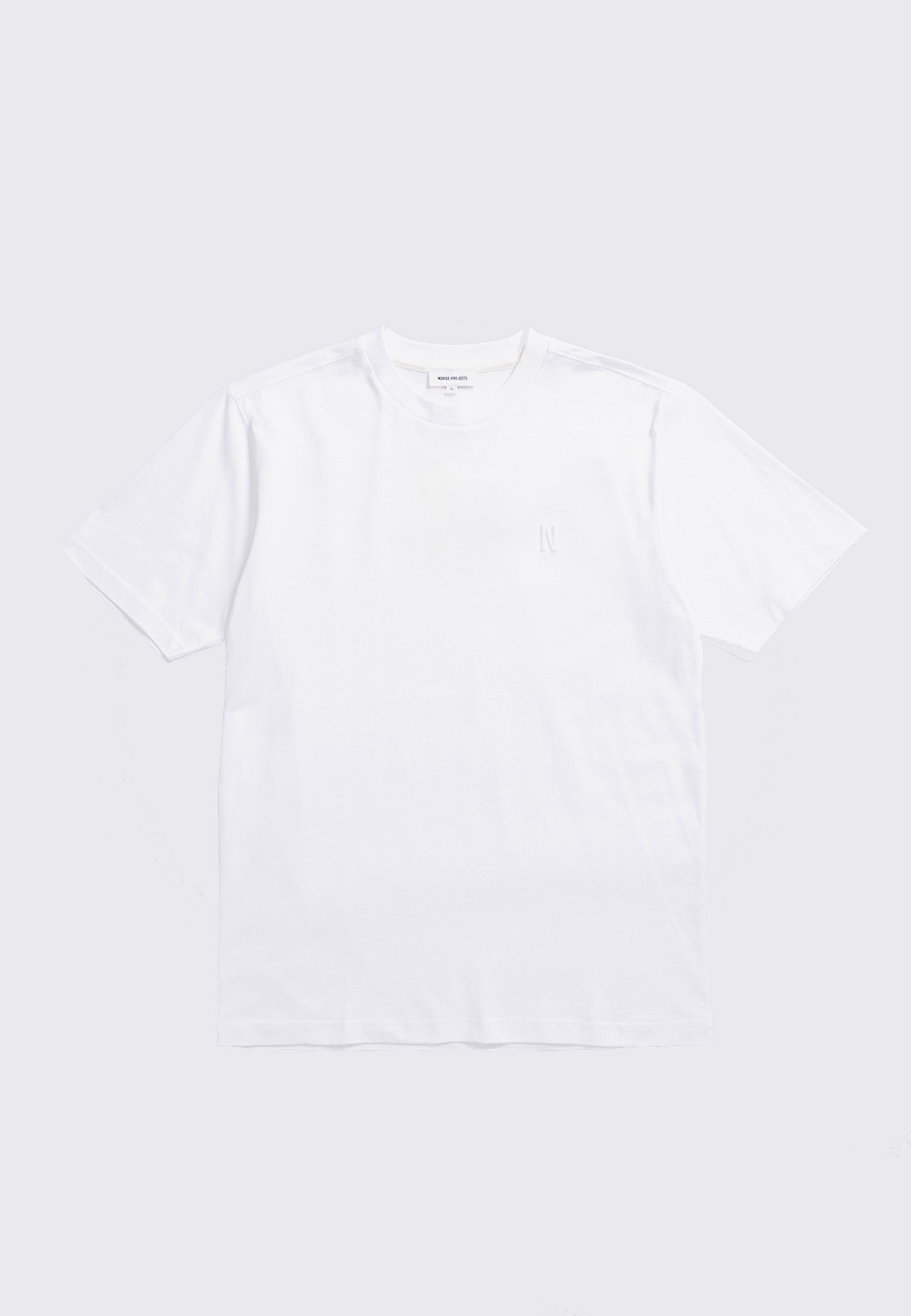 Johannes Organic N Logo T-Shirt - White