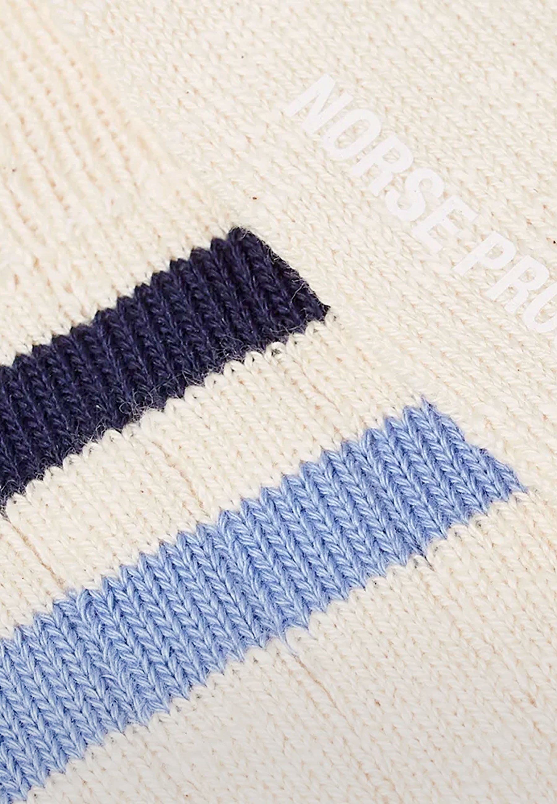Bjarki Slub Stripe Socks - clouded blue