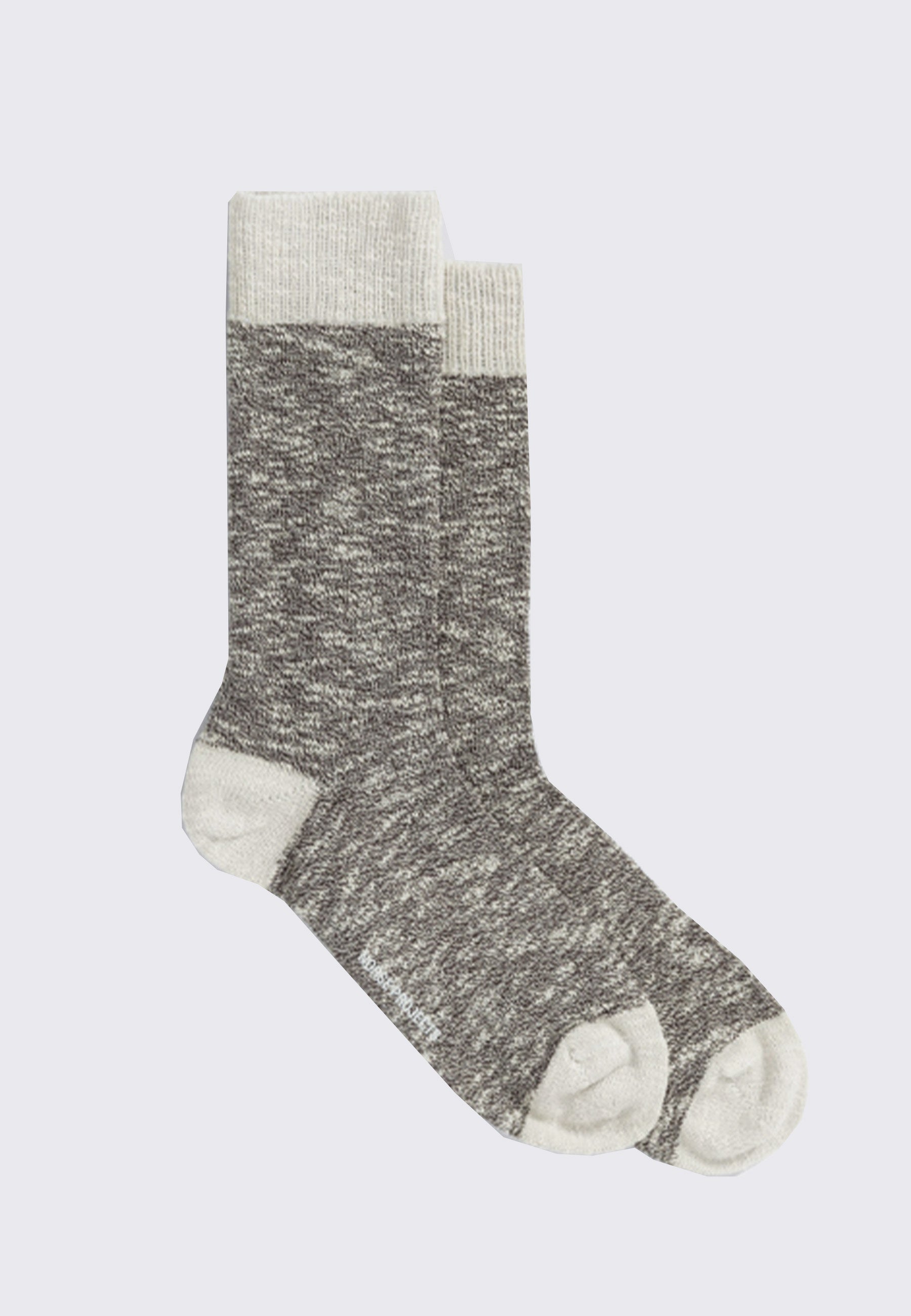 Ebbe Slub Colour Block Socks - Espresso