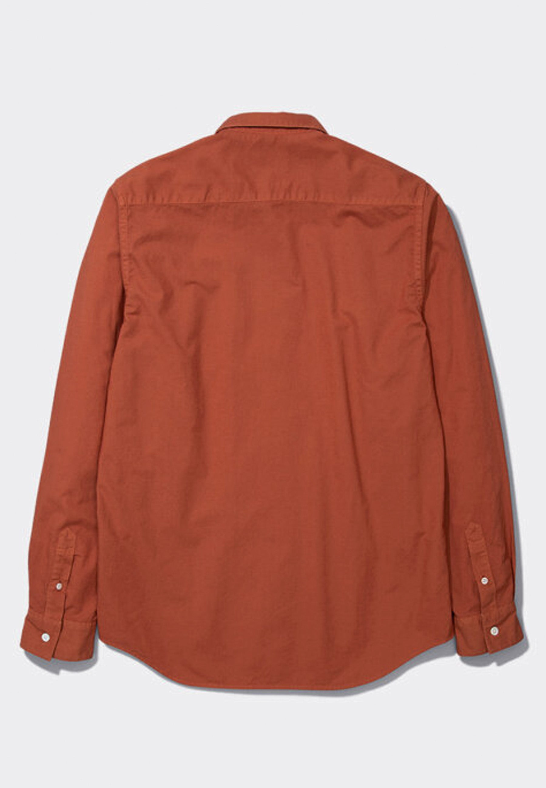 Hans Cotton Linen GMD Shirt - burnt ocher