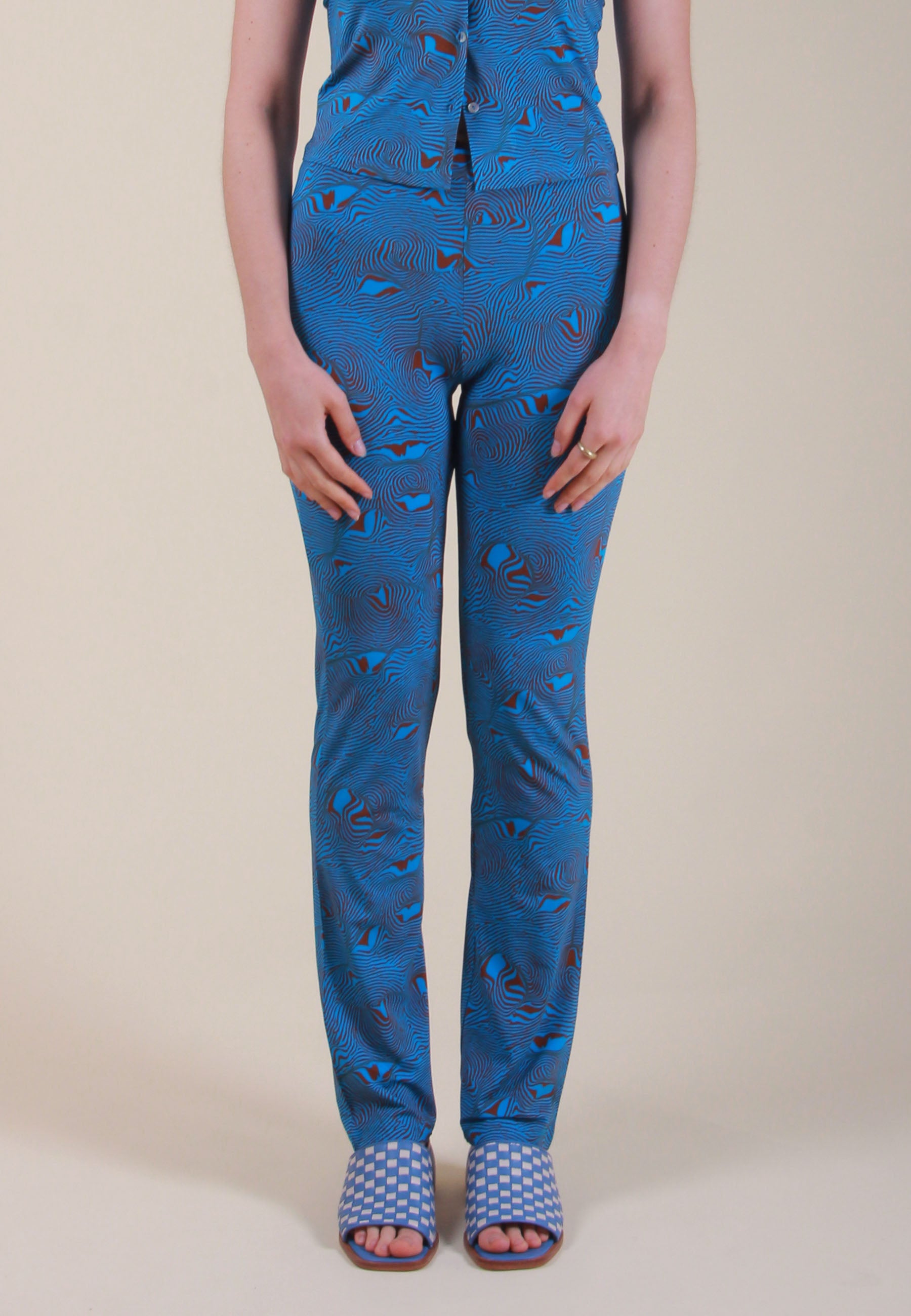 Lohan Pants - mosaic blue