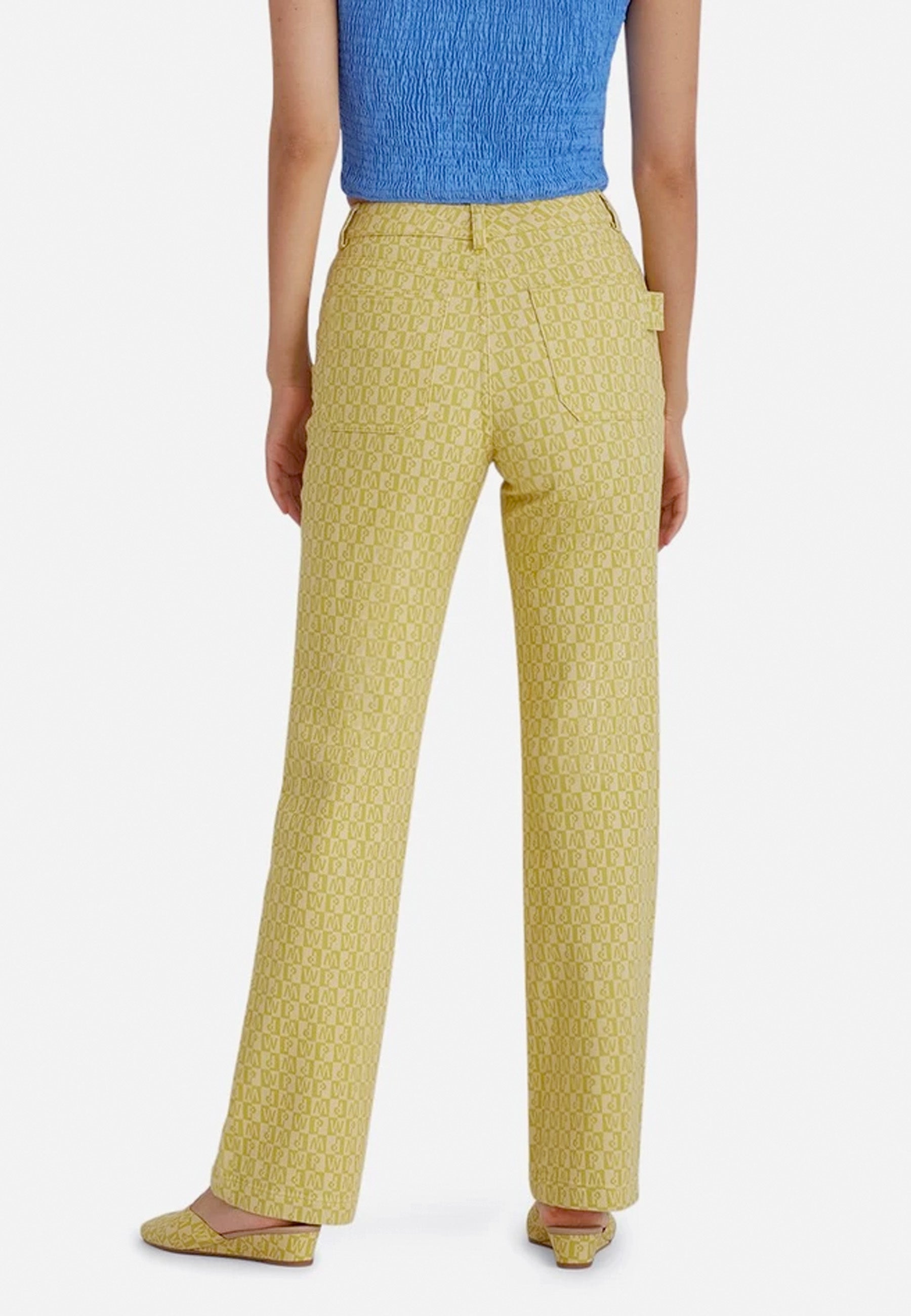 Puzzle Pants - lemon