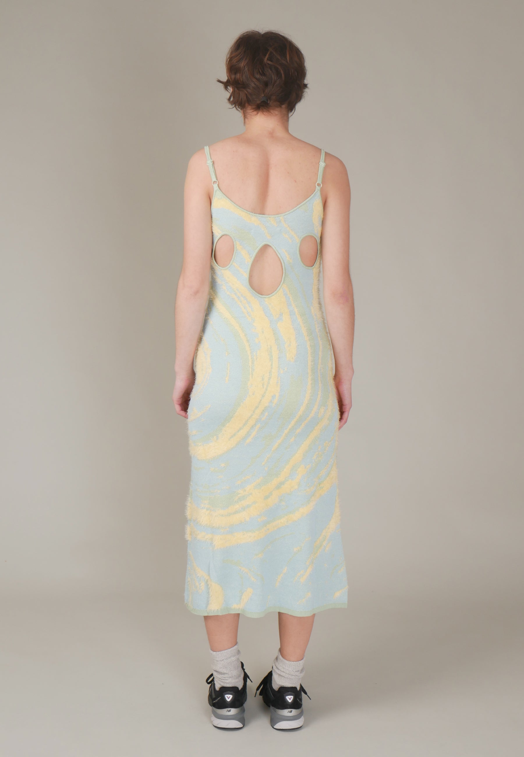 Cypress Hockney Dress - cucumber