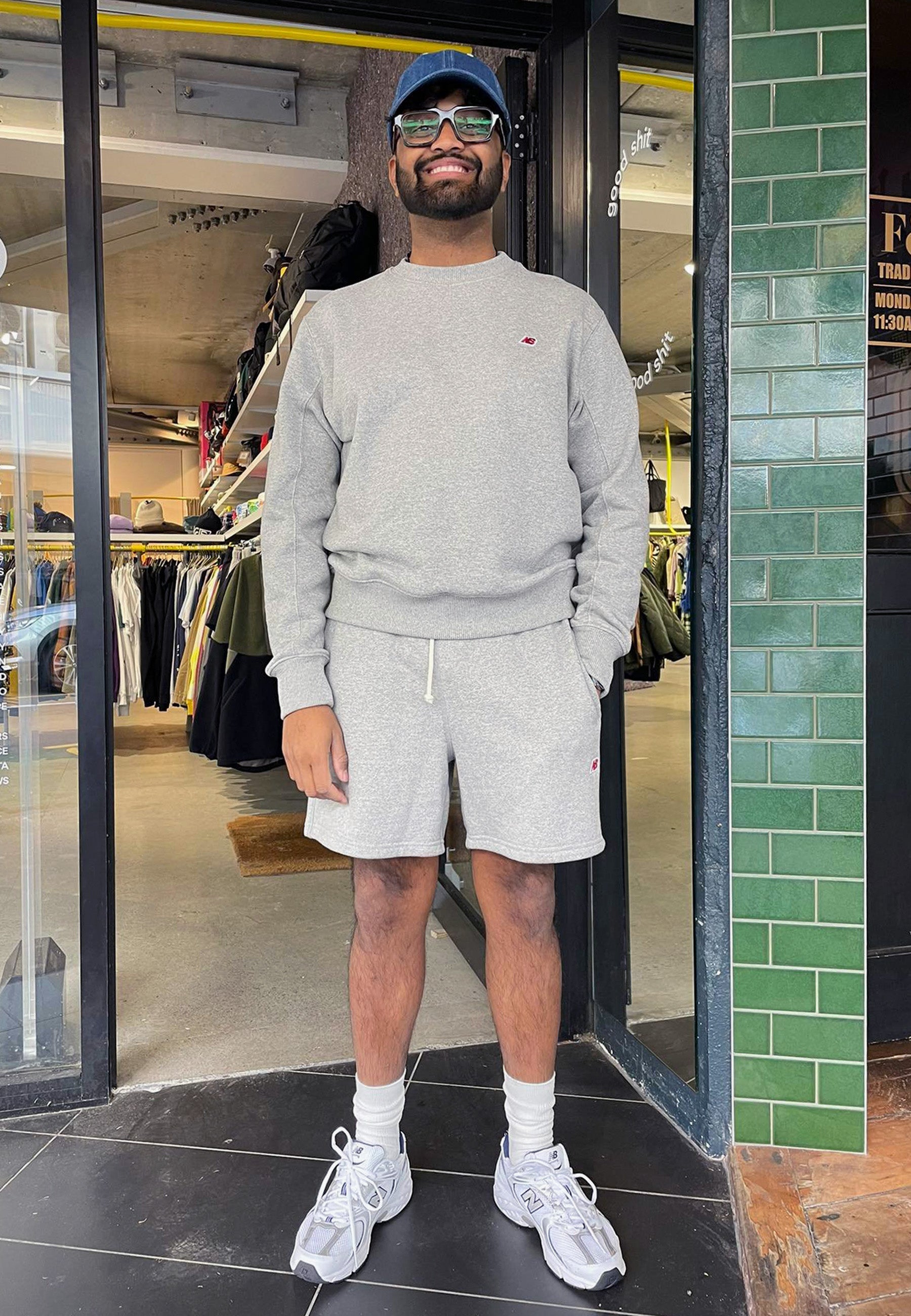 Sneakers Grey New Balance Shorts Men's Athletics French Terry