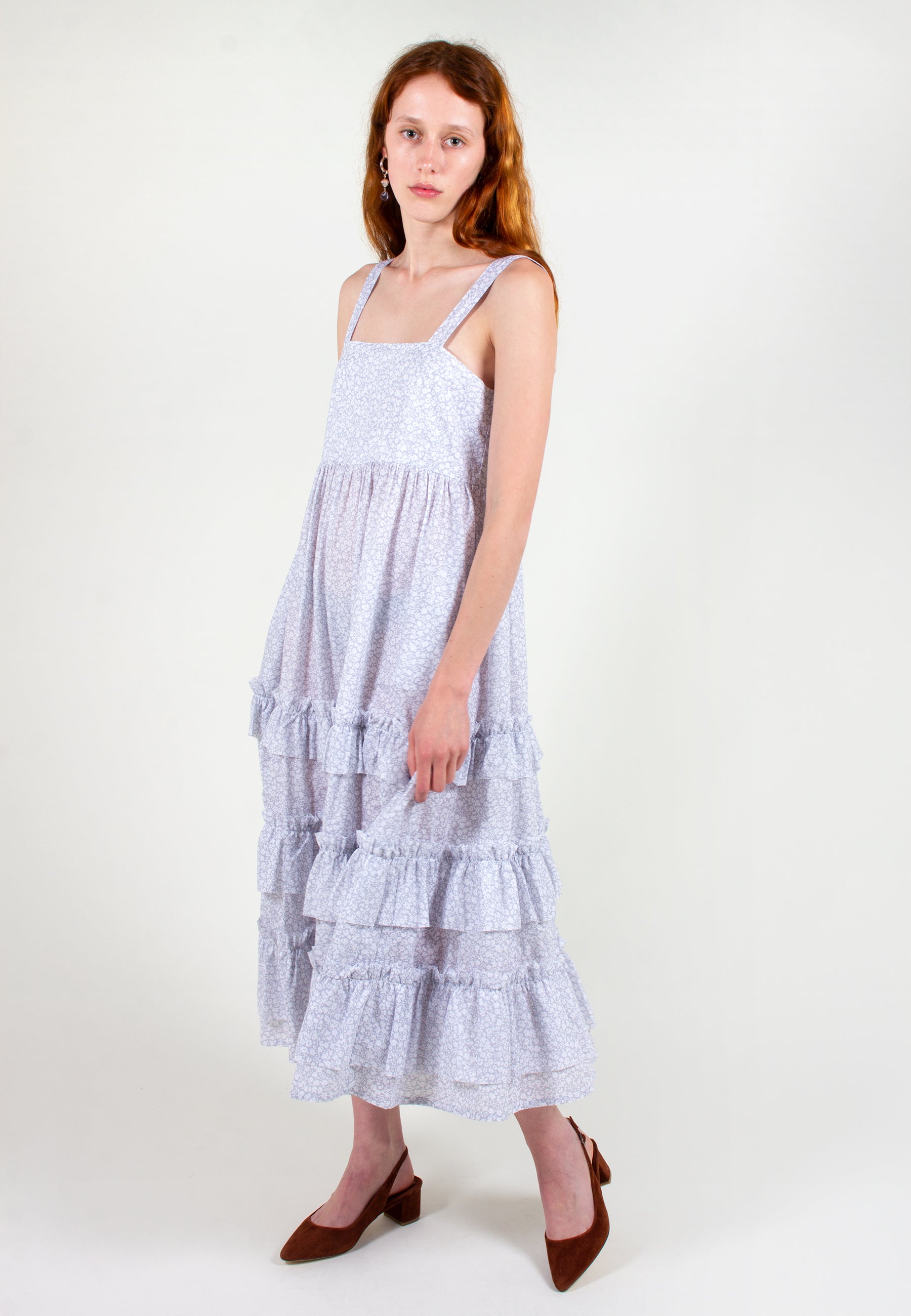 Slowlane | Kelly Brooke Dress - grey floral | Good As Gold, NZ