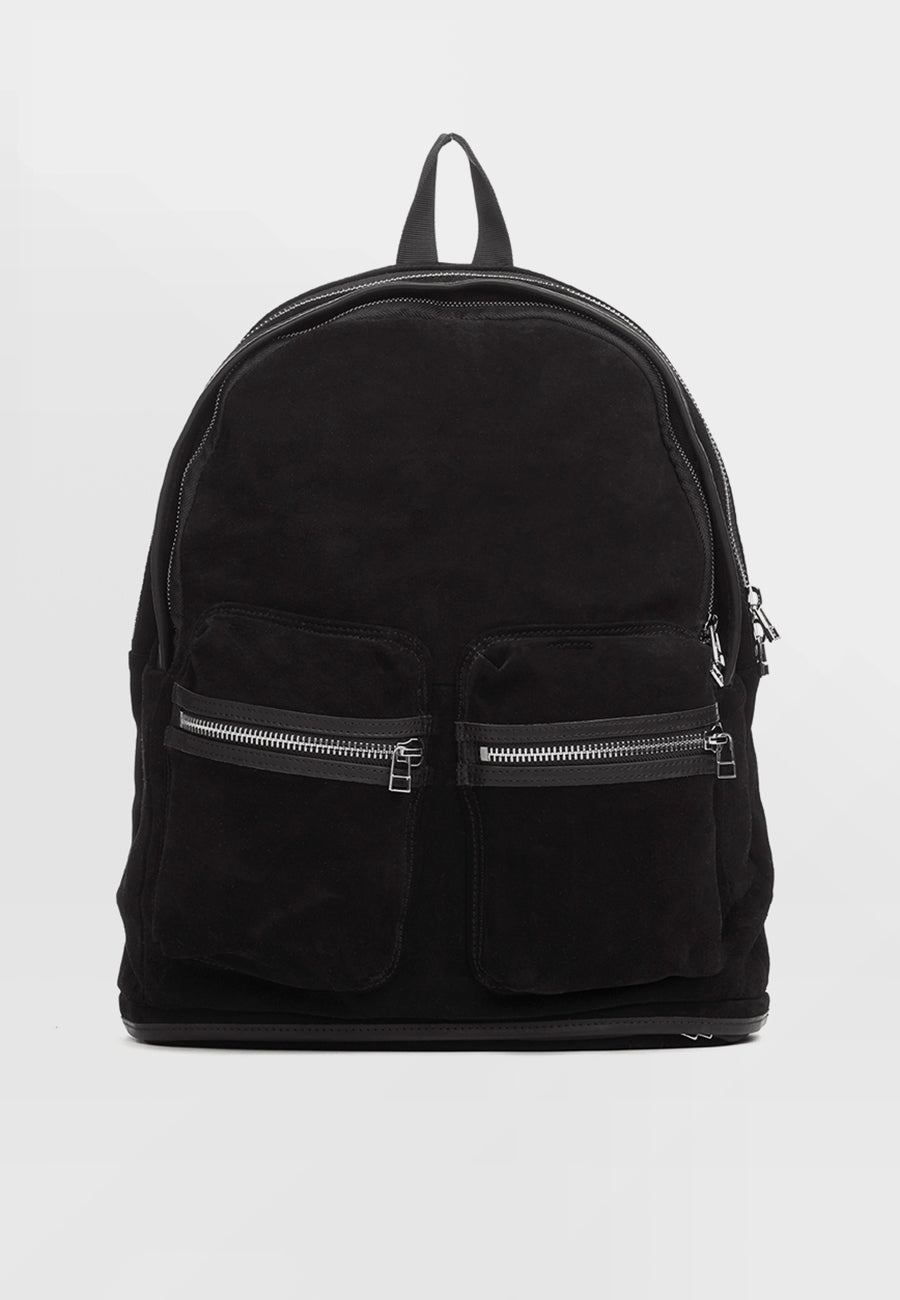 Spartan Backpack - black suede