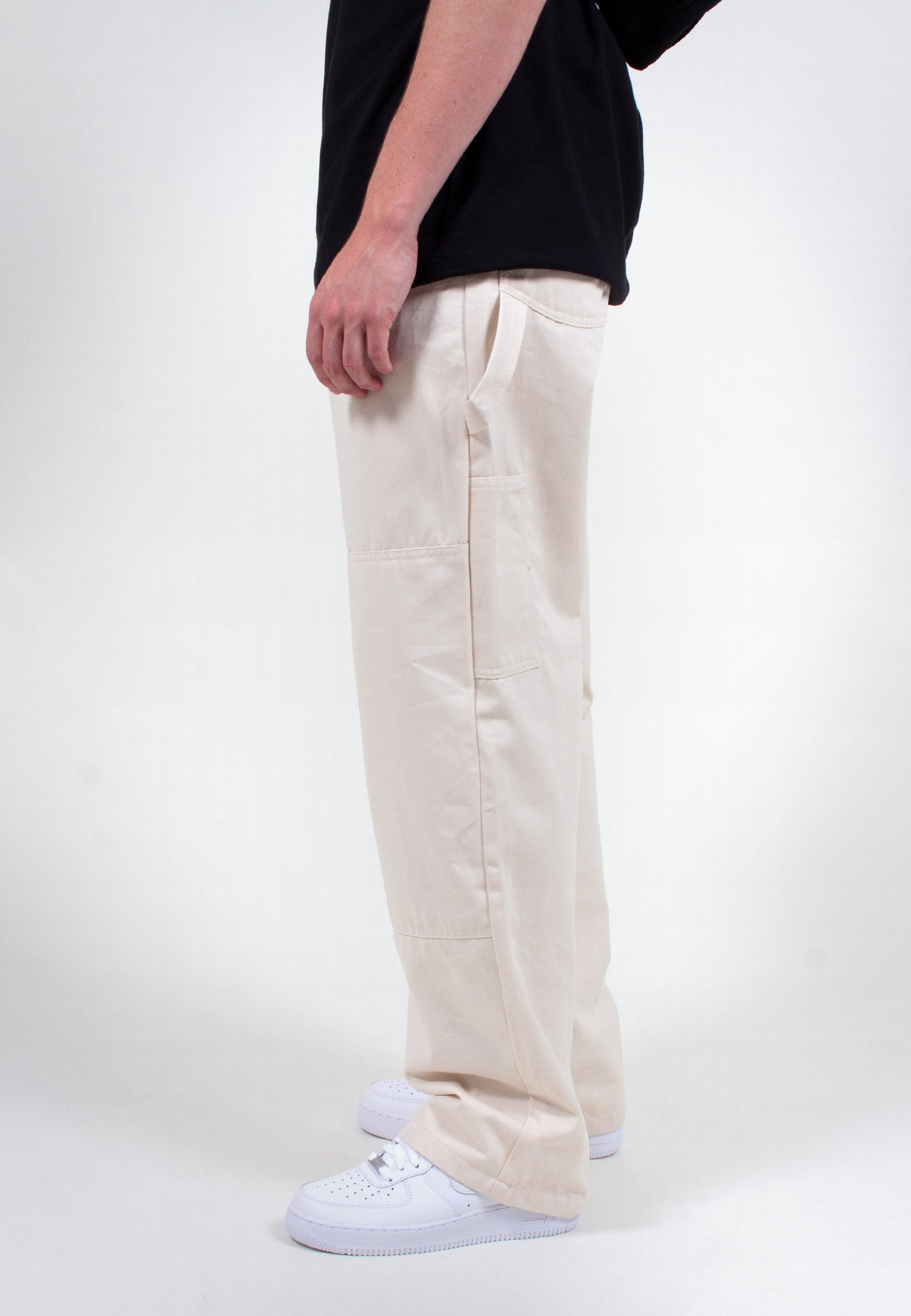 Wide Leg Painter Pant - natural