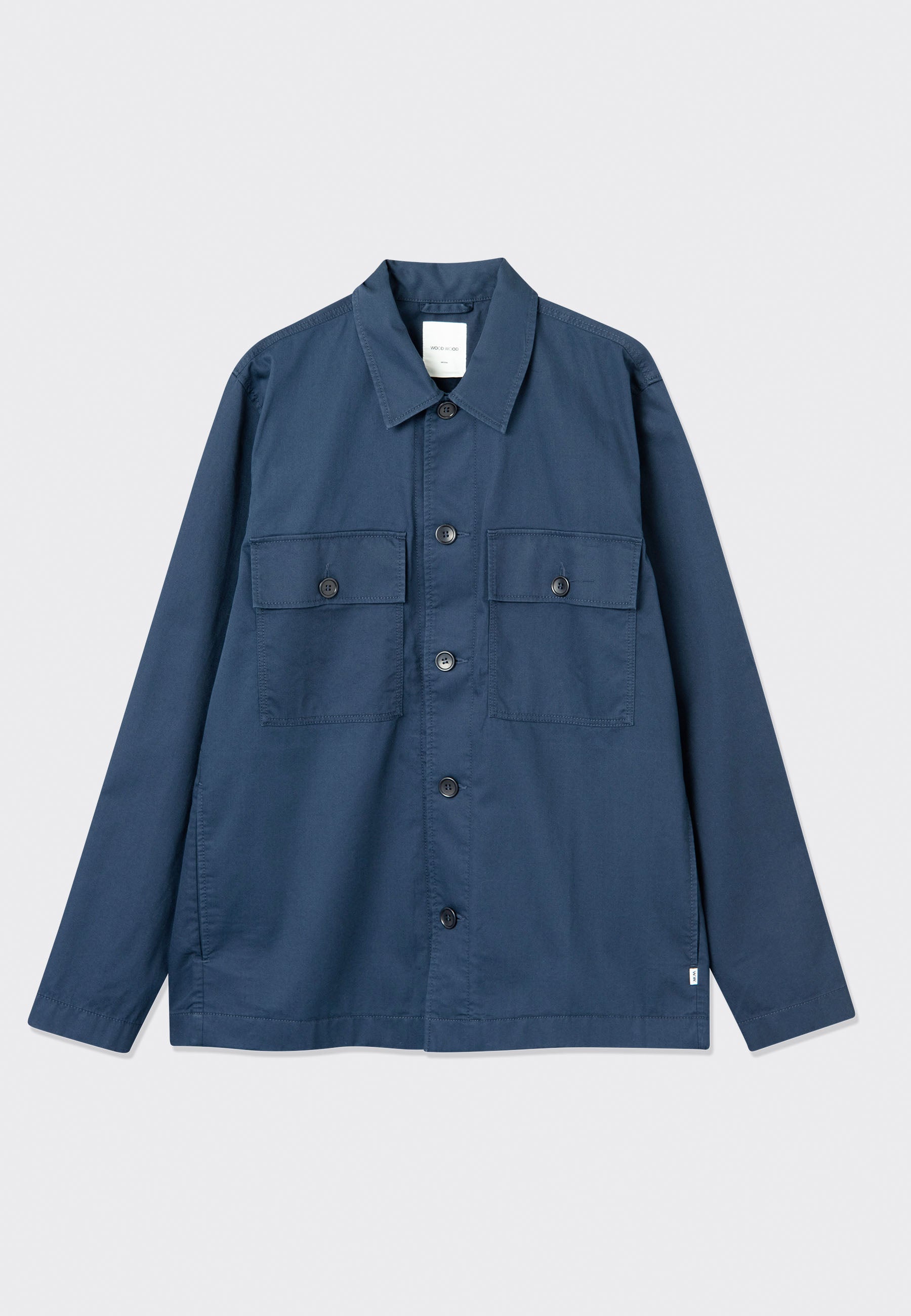 Fabian Twill Overshirt - navy