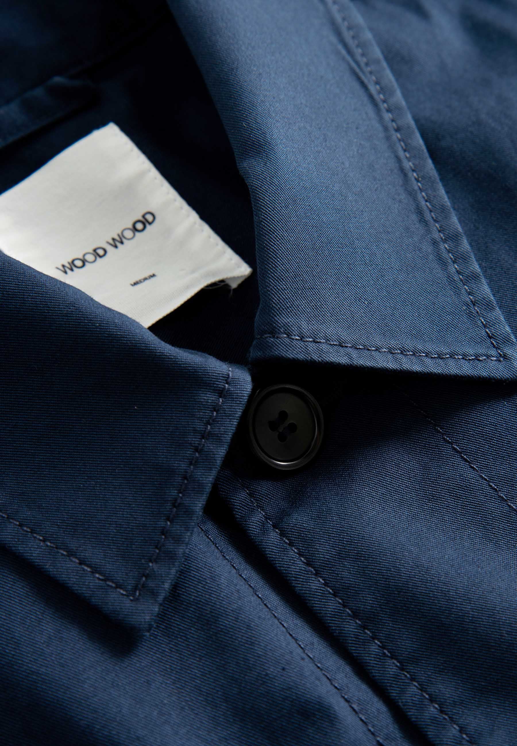 Fabian Twill Overshirt - navy