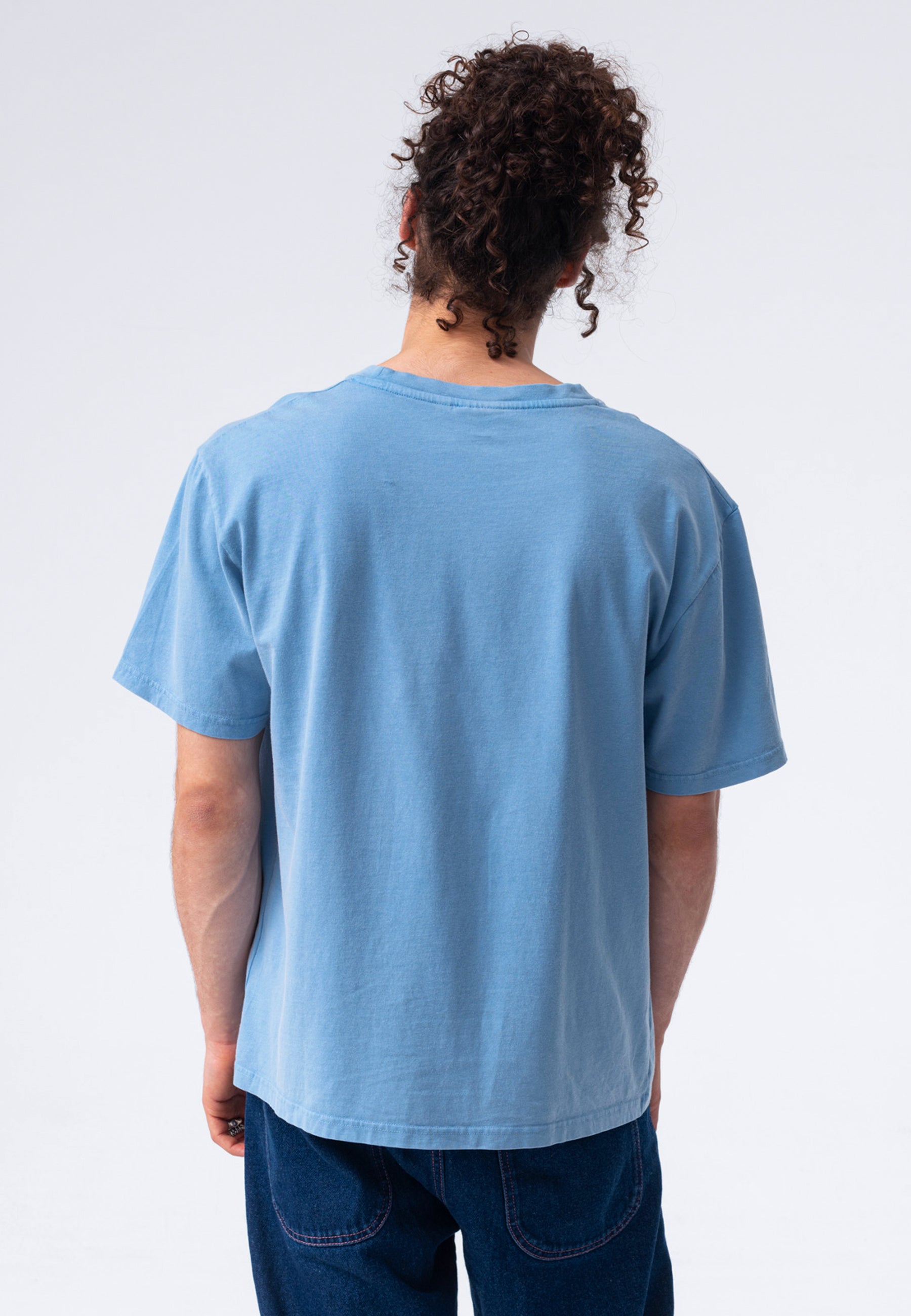 Yellowstone Bone T-Shirt - Washed Blue